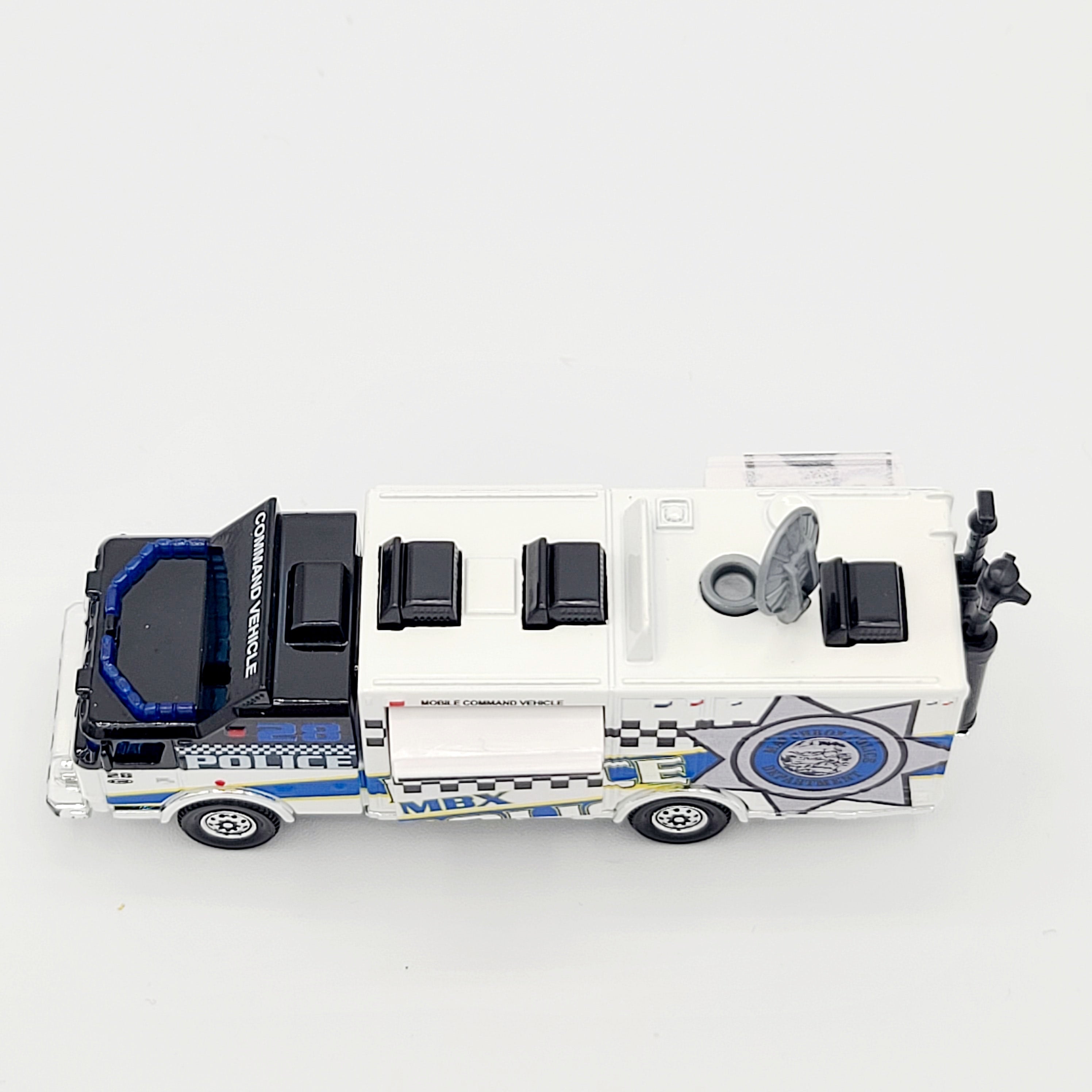 Matchbox E-One Mobile Command Center Truck "Police" (2012 Working Rigs - Mission Force Exclusive)